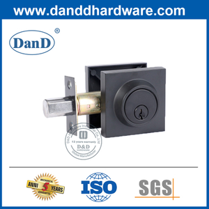 Haute sécurité Black Zinc Square Square Lock Lock -DDLK031