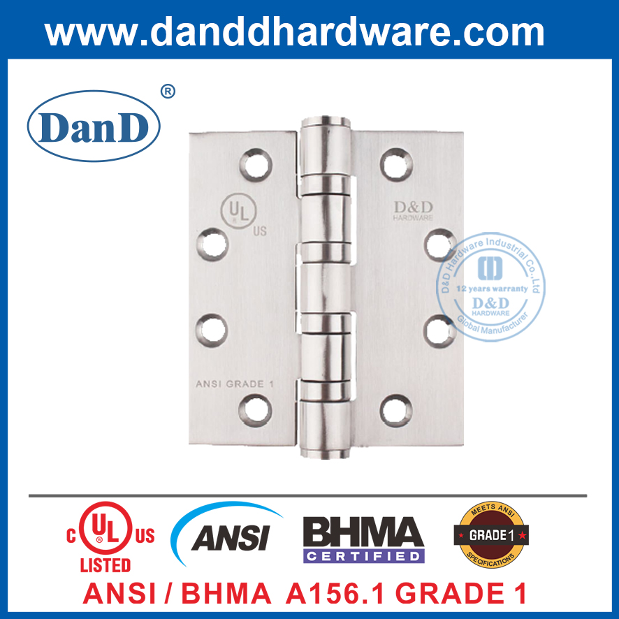 ANSI UL Acier en acier inoxydable 316 Charnière de porte résistante à la preuve incendie - DDSSS001-ANSI-1